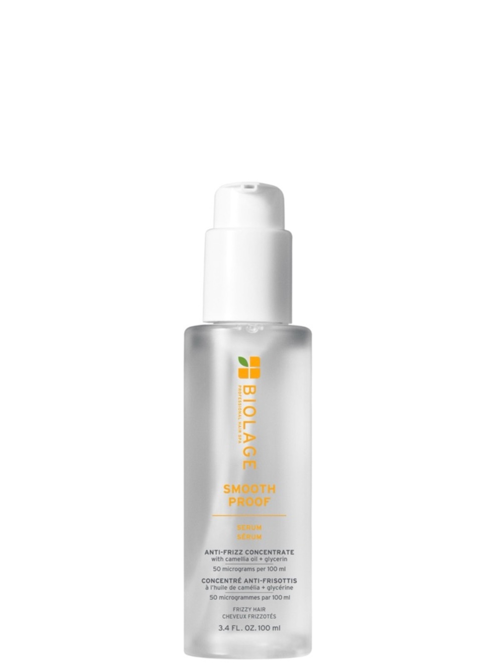 Biolage SmoothProof Anti-Frizz Serum - Clear Bottle with Yellow Logo